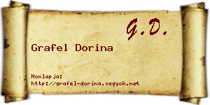 Grafel Dorina névjegykártya