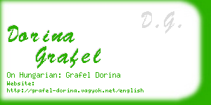 dorina grafel business card